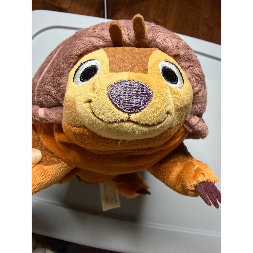 Disney Raya and the Last Dragon Tuk Tuk Rolling Plush Toy Just Play Brown 8 Inch